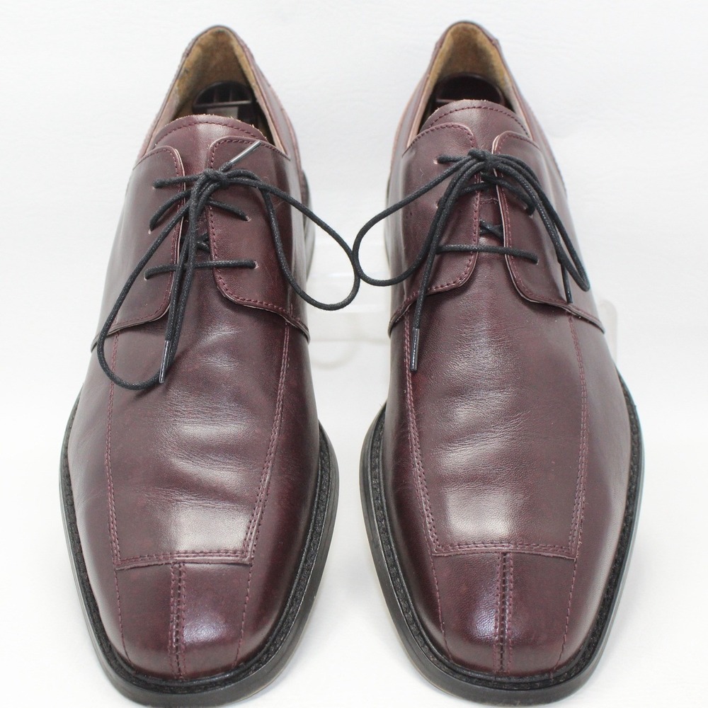 Florsheim Ashlin Burgundy Leather Split‎ Toe Derby Dress Shoes Mens 12D